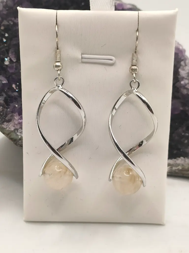 Boucles d'Oreilles en Citrine