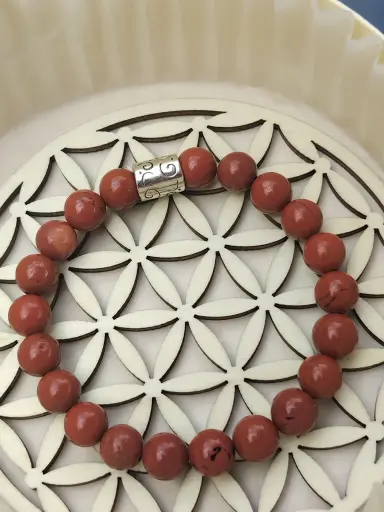 Bracelet en Jaspe Rouge