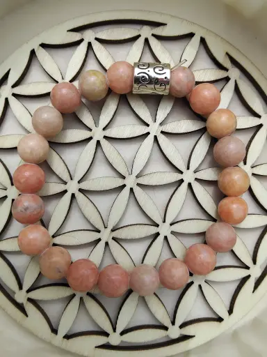 Bracelet en calcite orange